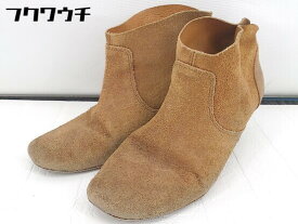 ◇ H by Hudson エイチ バイ?ハドソン ショート ヒール ブーツ サイズ38 ブラウン レディース 【中古】