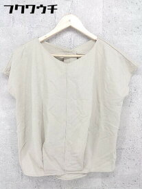 ◇ green label relaxing UNITED ARROWS フレンチスリーブ カットソー ベージュ レディース 【中古】