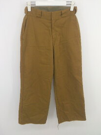 ◇ Dickies× B:MING by BEAMS コラボ カットオフ パンツ サイズS ブラウン系 レディース P 【中古】