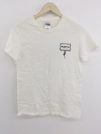 ◇ KAVU GILDAN ロゴ プリント 半袖 Tシャツ カットソー サイズS ホワイト系 ブラック メンズ E 【中古】