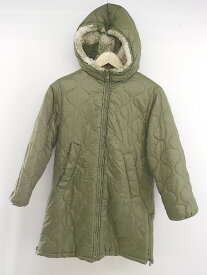 ◇ ZARA ザラ キッズ 子供服 裏ボア 中綿 長袖 キルティング コート サイズ 10 140 カーキ レディース P 【中古】