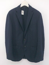 ◇ green label relaxing UNITED ARROWS REDA生地 2B 長袖 テーラードジャケット サイズ46 ネイビー系 メンズ P 【中古】