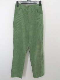 ◇ JEANASIS ジーナシス コーデュロイ バックゴム パンツ サイズF グリーン系 レディース E 【中古】