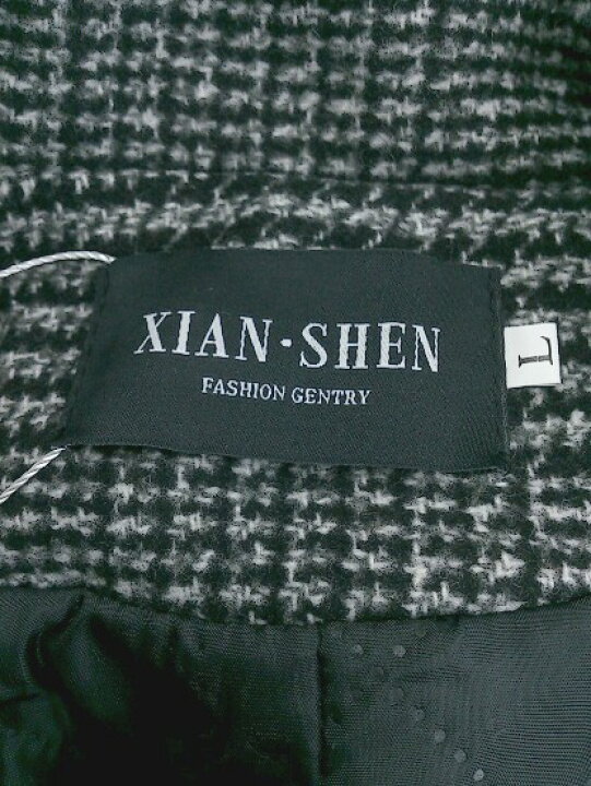 楽天市場】◇ ◎ ○未使用○ XIAN SHEN タグ付き チェック 長袖 コート 