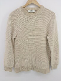 ◇ green label relaxing UNITED ARROWS コットンニット 長袖 カットソー サイズM ベージュ系 ホワイト系 レディース P 【中古】