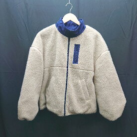 ◇ alicia PAGEBOY リバーシブル ボア スタンドカラー カジュアル 長袖 ブルゾン サイズF ブラウン/ブルー レディース E 【中古】