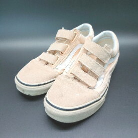 ◇ VANS ヴァンズ カジュアル マジックテープ 通学 スニーカー サイズ23.5 オレンジ レディース E 【中古】