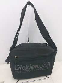 ◇ Dickies ディッキーズ ロゴ デイリー使い ショルダー バッグ ブラック レディース メンズ E 【中古】