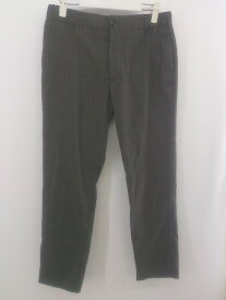 ◇ Coleman ABAHOUSE ピンストライプ スラックスパンツ サイズ46 ブラック ブラウン系 ホワイト系 メンズ P 【中古】