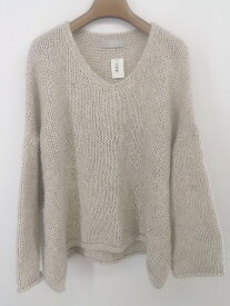 ◇ NANING9 長袖 ニット セーター サイズF ベージュ レディース P 【中古】