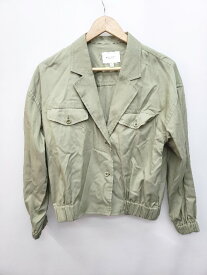 ◇ BEAUTY&YOUTH ビューティ&ユース ユナイテッド 無地 長袖 ブルゾン ジャンパー サイズM グリーン系 レディース P 【中古】