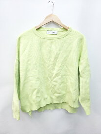 ◇ QTUME クチューム 無地 シンプル 長袖 ニット セーター サイズ38 グリーン系 レディース P 【中古】