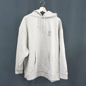 ◇ FRANKLIN&MARSHALL フード ユニセックス 長袖 パーカー サイズM-3XL ベージュ メンズ レディース E 【中古】