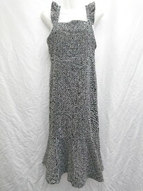 ◇ MAJESTIC LEGON マジェスティック 水玉 ドット キャミソール 膝下丈 ワンピース サイズS グレー レディース P 【中古】
