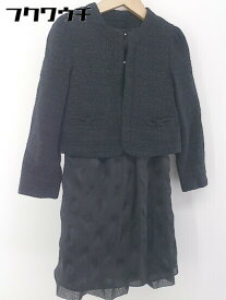 ◇ COMME CA DU MODE コムサデモード キッズ 子供服 ワンピース ジャケット アンサンブル サイズ120A ブラック レディース 【中古】