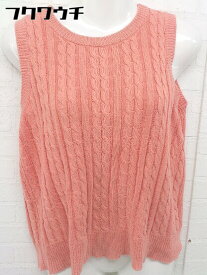 ◇ BEAMS BOY ビームス ボーイ コットン　ニット セーター ベスト サイズF オレンジ　 レディース 【中古】