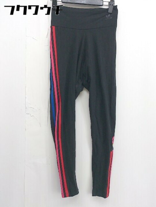 楽天市場 Adidas アディダス 三本線 スリーライン レギンス パンツ サイズot ブラック レディース 中古 フクワウチ