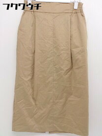 ◇ BRAHMIN ブラーミン タック バックスリット ロング スカート サイズ36 ブラウン レディース 【中古】