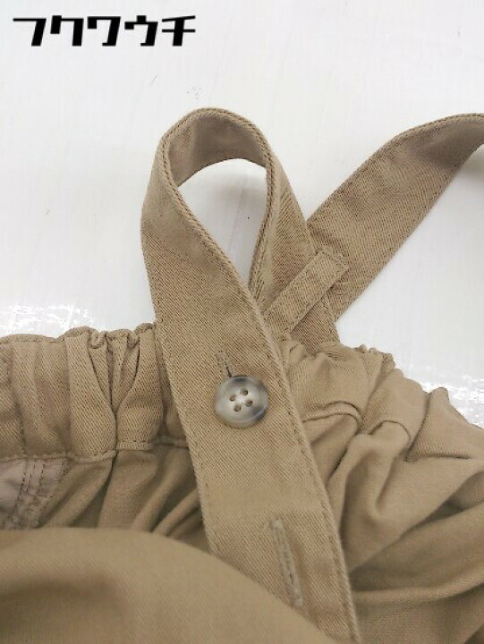 楽天市場 Nusy ヌージー ウエストゴム ロング ワンピース ジャンパースカート サイズ S ベージュ レディース 中古 フクワウチ