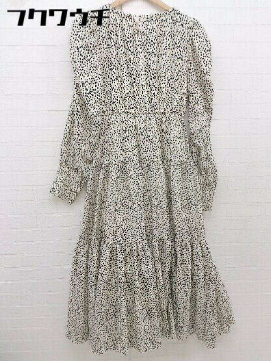 楽天市場 Grl グレイル ダルメシアン柄 長袖 ロング ワンピース サイズl ホワイト系 レディース 中古 フクワウチ