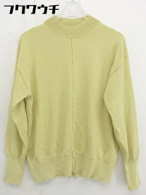 ◇ green label relaxing UNITED ARROWS モックネック 長袖 ニット セーター イエロー レディース 【中古】