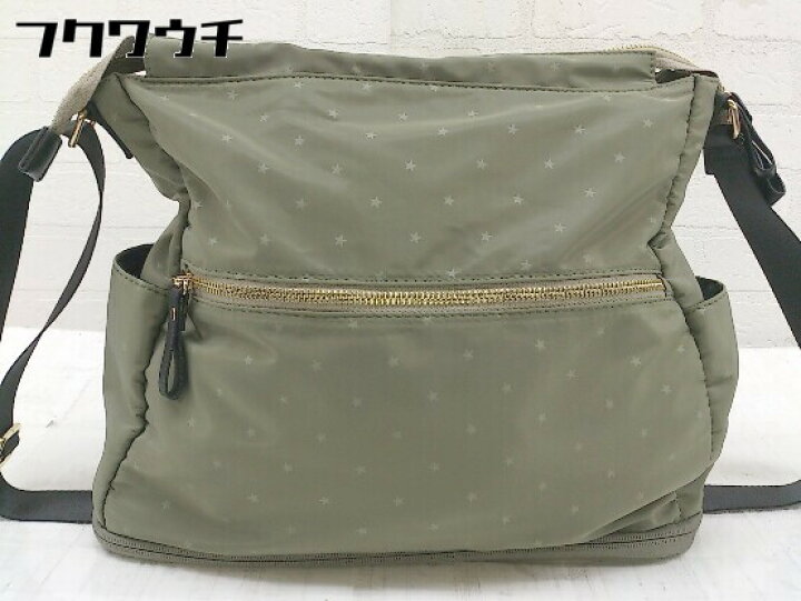 楽天市場 Afternoontea Wardrobe アフタヌーンティーワードローブ スター 星柄 ショルダー バッグ カーキ レディース 中古 フクワウチ