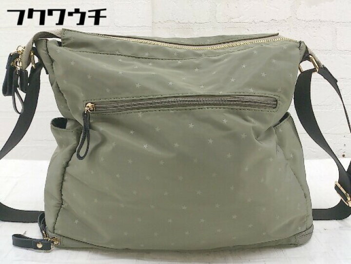 楽天市場 Afternoontea Wardrobe アフタヌーンティーワードローブ スター 星柄 ショルダー バッグ カーキ レディース 中古 フクワウチ