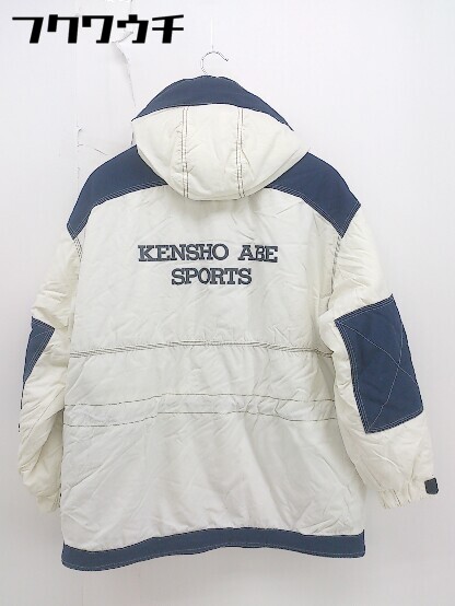 ■ KENSHO ABE SPORTS 中綿 プリント 長袖 ジャケット スキーウェア サイズ L アイボリー ネイビー グレー レディース 【中古】  | フクワウチ