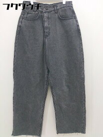 ◇ CHEAP MONDAY カットオフ ハイウエスト ジーンズ デニム ワイドパンツ サイズ 27/32 インディゴ レディース 【中古】