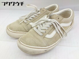 ◇ VANS ヴァンズ OLD SKOOL ULTRACUSH スニーカー シューズ サイズ24 ベージュ系 レディース 【中古】