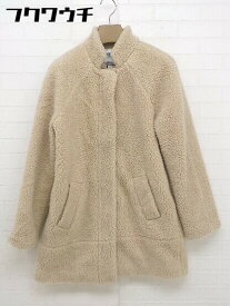 ■ OLDNAVY オールドネイビー ジップアップ ボア 長袖 コート サイズXS ベージュ レディース 【中古】