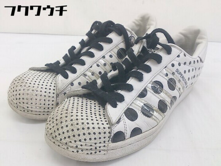 楽天市場 Adidas スーパースター Fx7775 50周年モデル 水玉 スニーカー シューズ サイズ 27 ホワイト ブラック メンズ 中古 フクワウチ