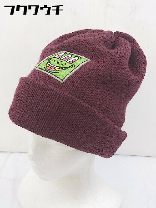 楽天市場 Keith Haring キース ヘリング Ca4la カシラ ニット帽 帽子 ボルドー系 レディース メンズ 中古 フクワウチ