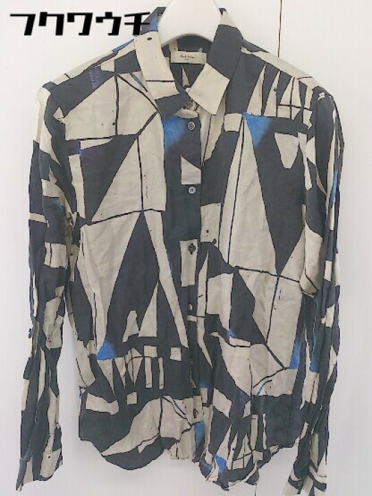楽天市場 Paul Smith ポール スミス 総柄 シルク混 長袖 シャツ サイズ40 ベージュ マルチ レディース 中古 フクワウチ