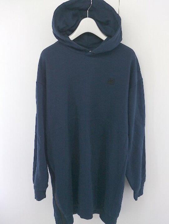 楽天市場 Fila フィラ ロング 長袖 プルオーバーパーカー サイズf ネイビー レディース 中古 フクワウチ