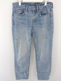 ◇ ALLSAINTS オールセインツ カットオフ ボーイフレンド ジーンズ デニム パンツ サイズ27 ブルー レディース 【中古】