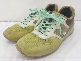 ◇ NEW BALANCE ニューバランス WR996CD スニーカー シューズ サイズ24.0cm イエロー ブラウン系 レディース 【中古】