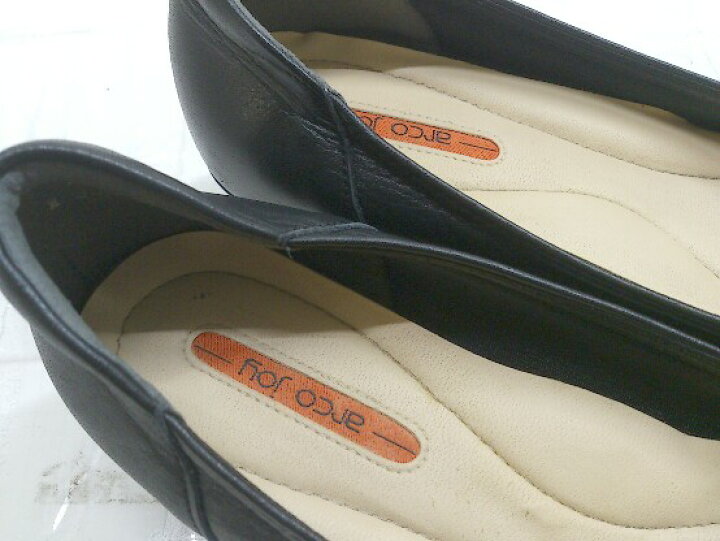 楽天市場 Arco Joy アルコジョイ パンプス シューズ サイズ22 5cm ブラック レディース 中古 フクワウチ