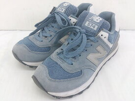 ◇ NEW BALANCE ニューバランス B WL574SBGスニーカー シューズ サイズ23.5cm グレーブルー系 レディース 【中古】