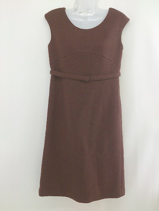 楽天市場 Crolla クローラ Aquagirl アクアガール 半袖 膝丈 ワンピース サイズ38 ブラウン レディース 中古 フクワウチ