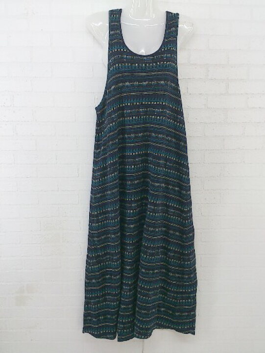 楽天市場 Titicaca チチカカ 総柄 ノースリーブ ロング ワンピース サイズf ネイビー マルチ レディース 中古 フクワウチ