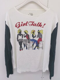 ◇ SLY スライ 長袖 Tシャツ カットソー サイズF ホワイト ブラック レディース 【中古】