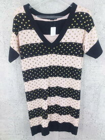 ◇ H&M × SONIA RYKIEL 半袖 ミニ ワンピース サイズEUR US XS ピンク系 ブラック レディース P 【中古】