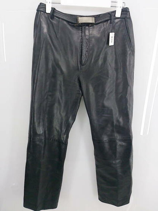 楽天市場】◇ Gucci グッチ レザー パンツ 42 ブラック メンズ 【中古  