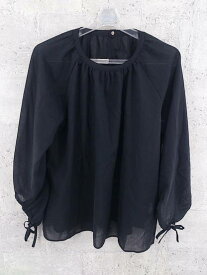 ◇ spick and span シースルー 長袖 ブラウス ブラック レディース 【中古】