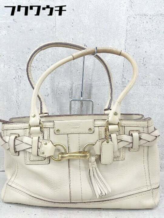 楽天市場】□ COACH コーチ 10528 ハンド バッグ ベージュ系 