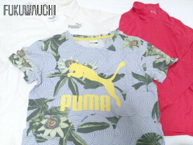 ◇ Puma プーマ まとめ売り3点セット Sサイズのみ　半袖 長袖 Tシャツ カットソー レディース 【中古】