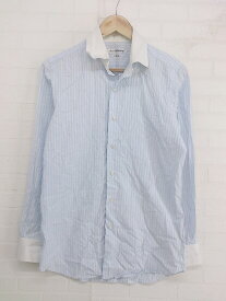 ◇ ◎ green label relaxing UNITED ARROWS ストライプ 長袖 シャツ ライトブルー ホワイト メンズ P 【中古】