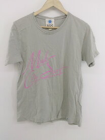 ◇ GDC ジーディーシー プリント 半袖 Tシャツ カットソー サイズL グレー系 ピンク系 メンズ P 【中古】