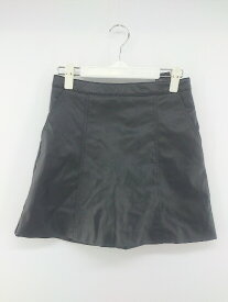 ◇ ◎ DIVIDED H&M フェイクレザー ミニ 台形 スカート サイズEUR36 UK9 CN160/68A ブラック レディース P 【中古】